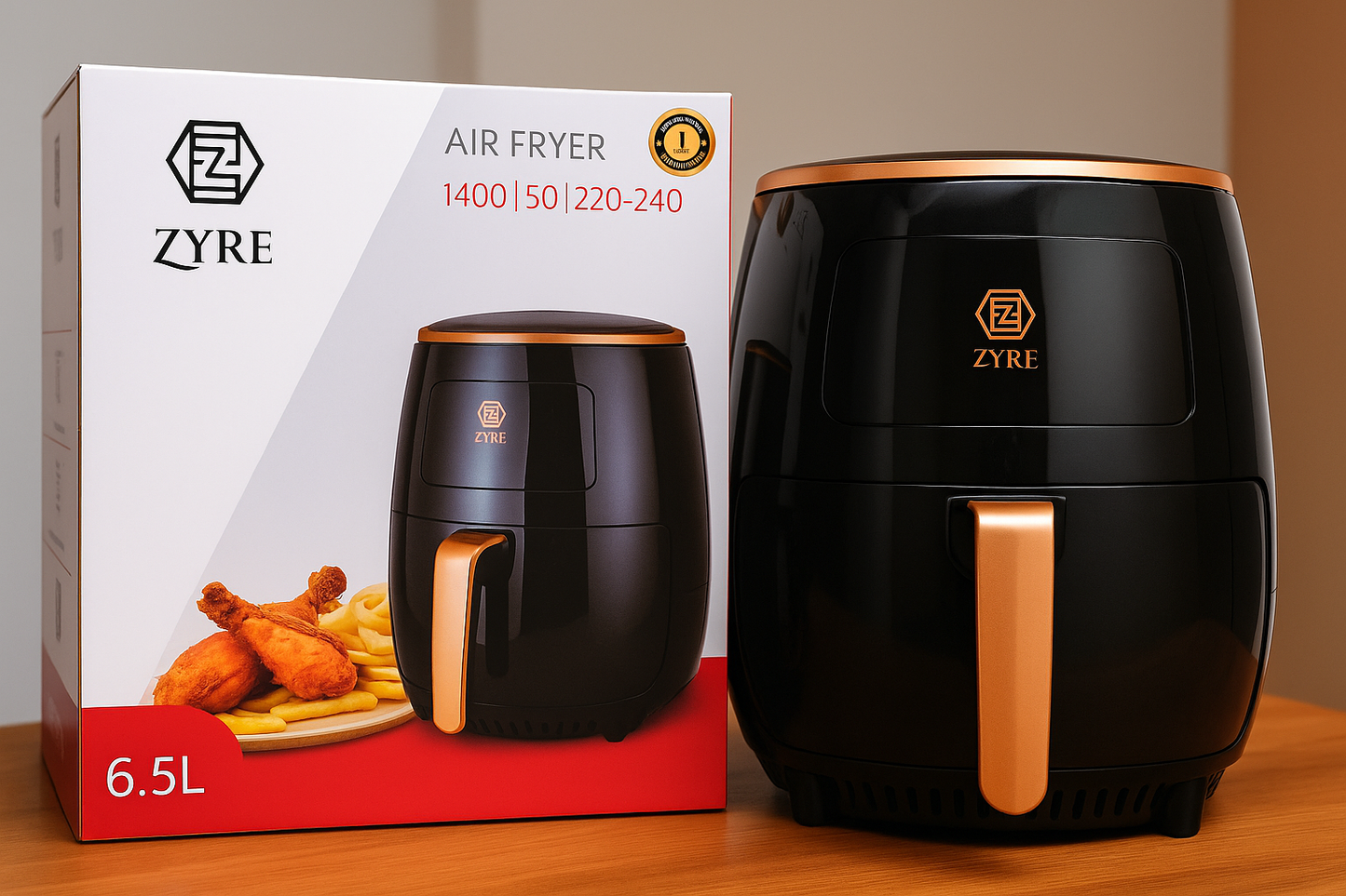 Zyre 6.5L Electric Digital Touch Screen Air Fryer Oven