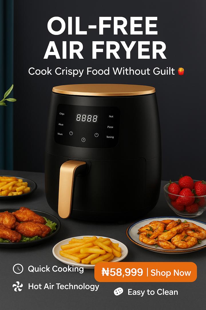 Zyre 6.5L Electric Digital Touch Screen Air Fryer Oven