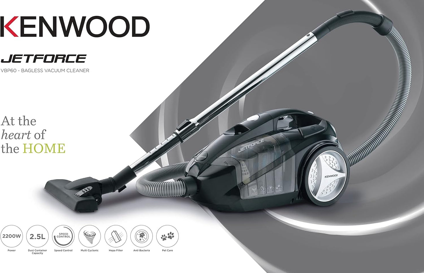 KENWOOD 2200W bagless Vacuum Cleaner - 25LT vbp60