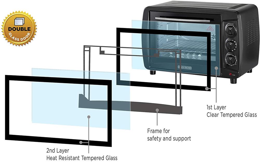 Black And Decker TRO35RDG 220 Volt 35L Multifunction Toaster Oven 220V-240V